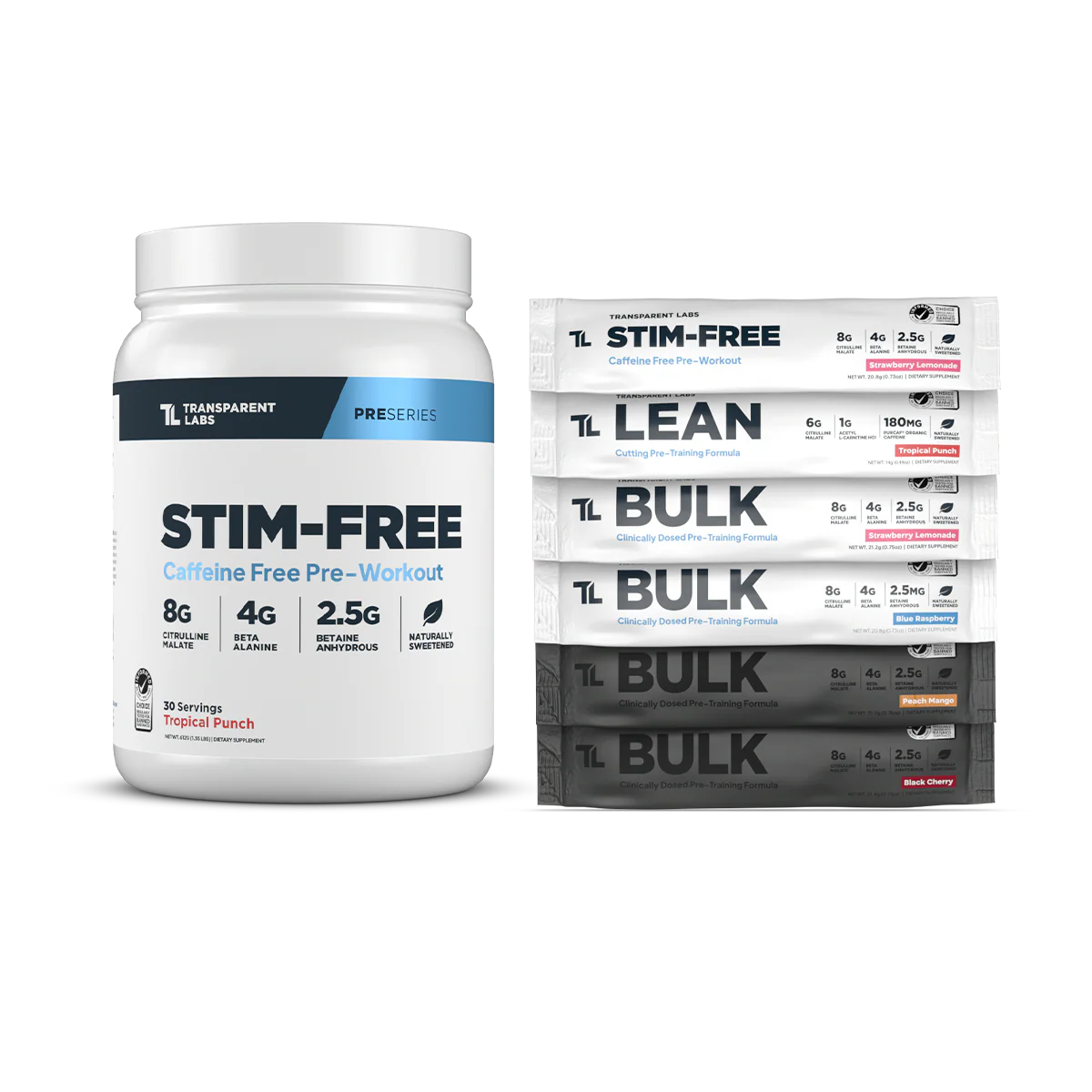 Stim-Free Pre-Workout + Free Variety Pack